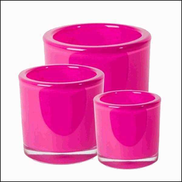 Coloured glass vessels