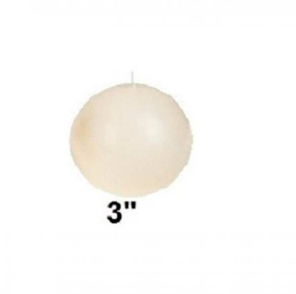 3 Ball - Ivory, candles