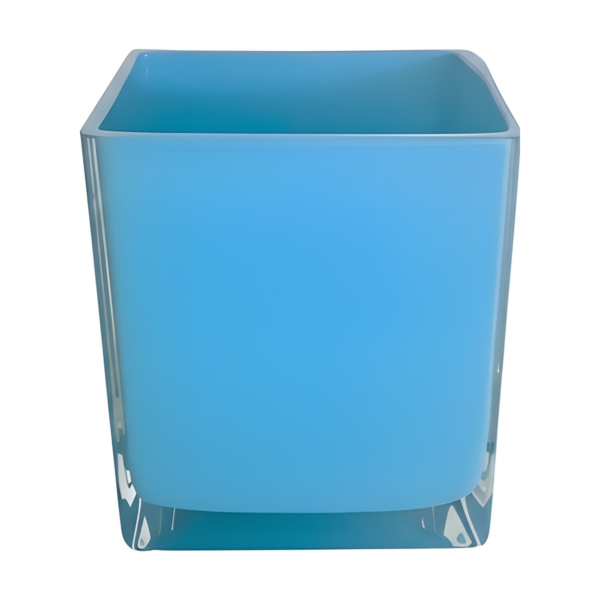 4X4X4 Sq. Glass – Blue, coloured glass