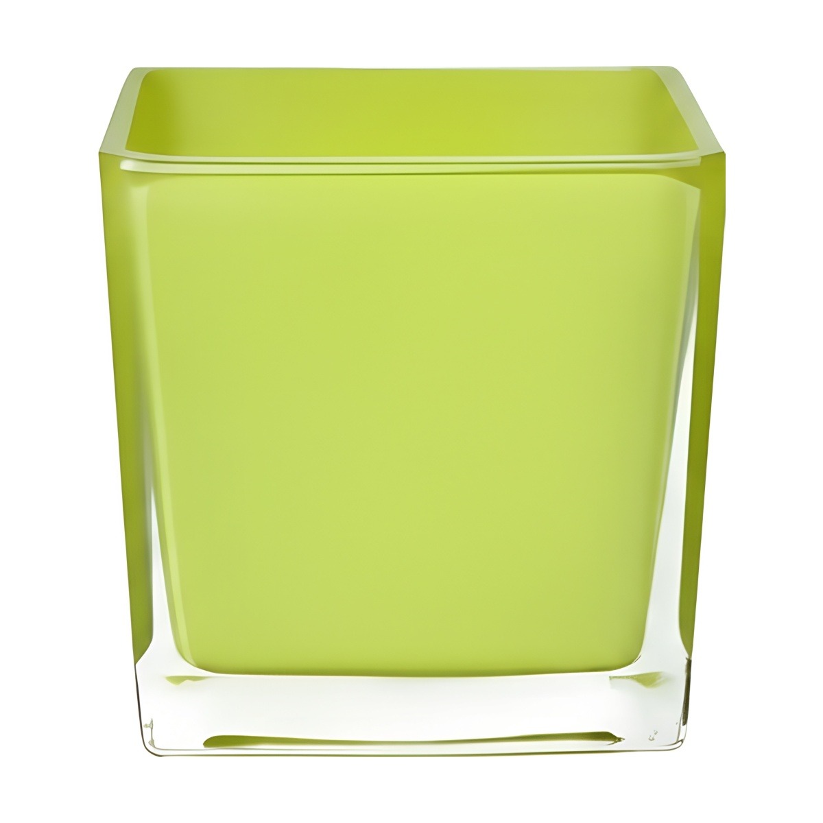 Vidrio cuadrado 4X4X4 pulgadas – Verde, vidrio de color