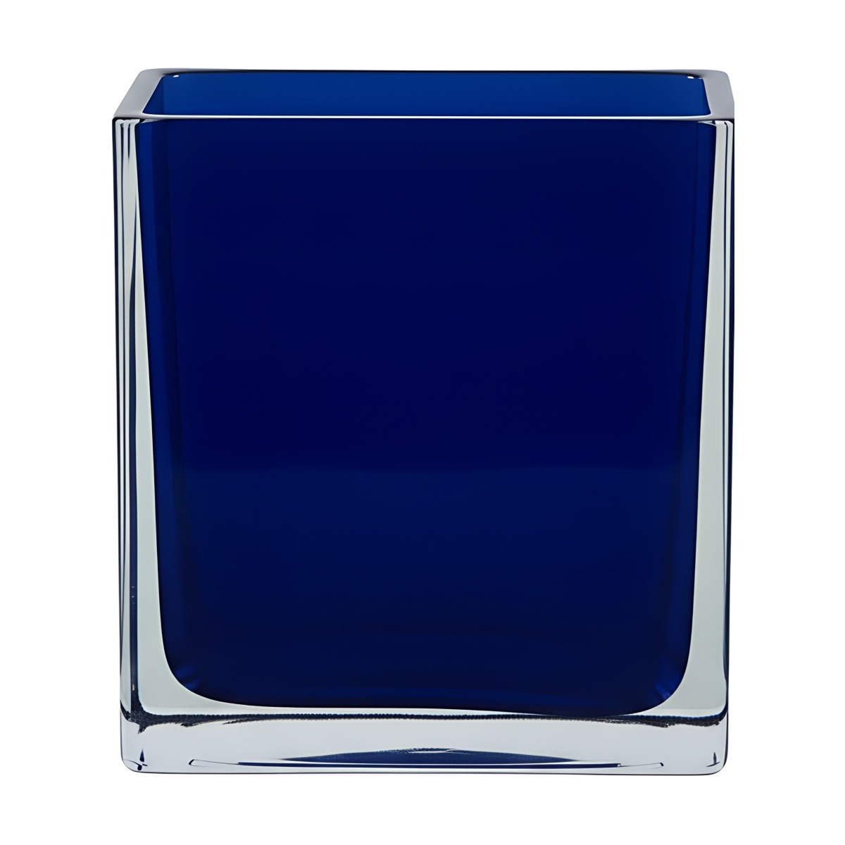 Vidrio cuadrado 4X4X4 pulgadas – Azul Real, vidrio de color