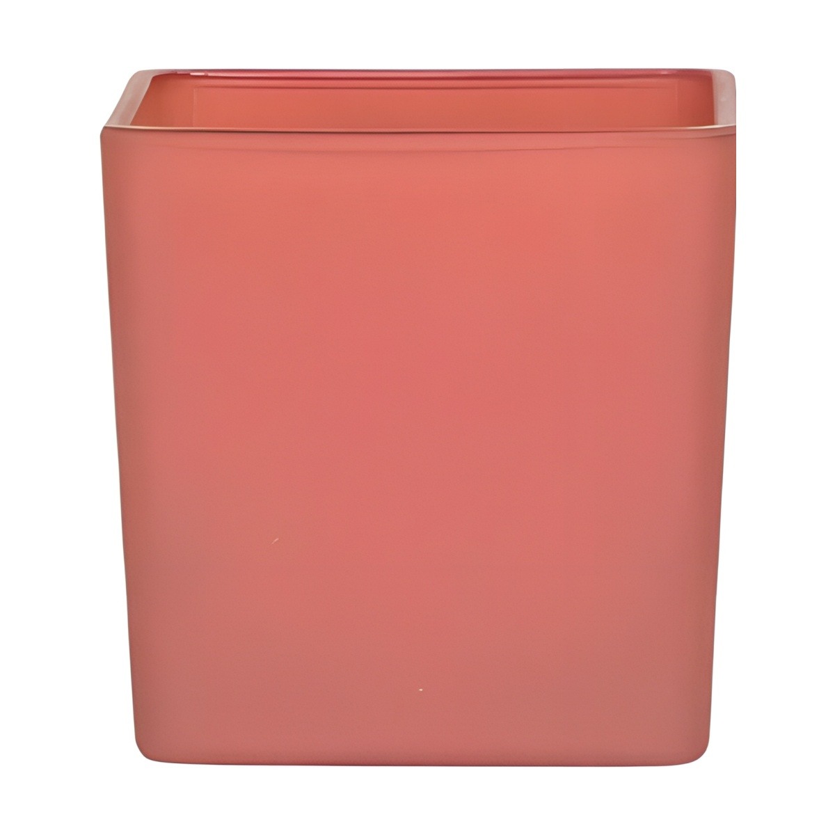 4X4X4 Sq. Glass – Terracotta Matte, coloured glass