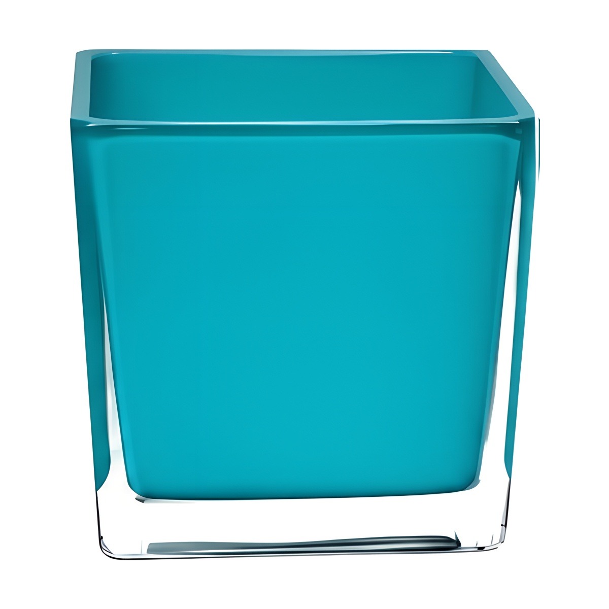 4X4X4 Sq. Glass – Turquoise, coloured glass
