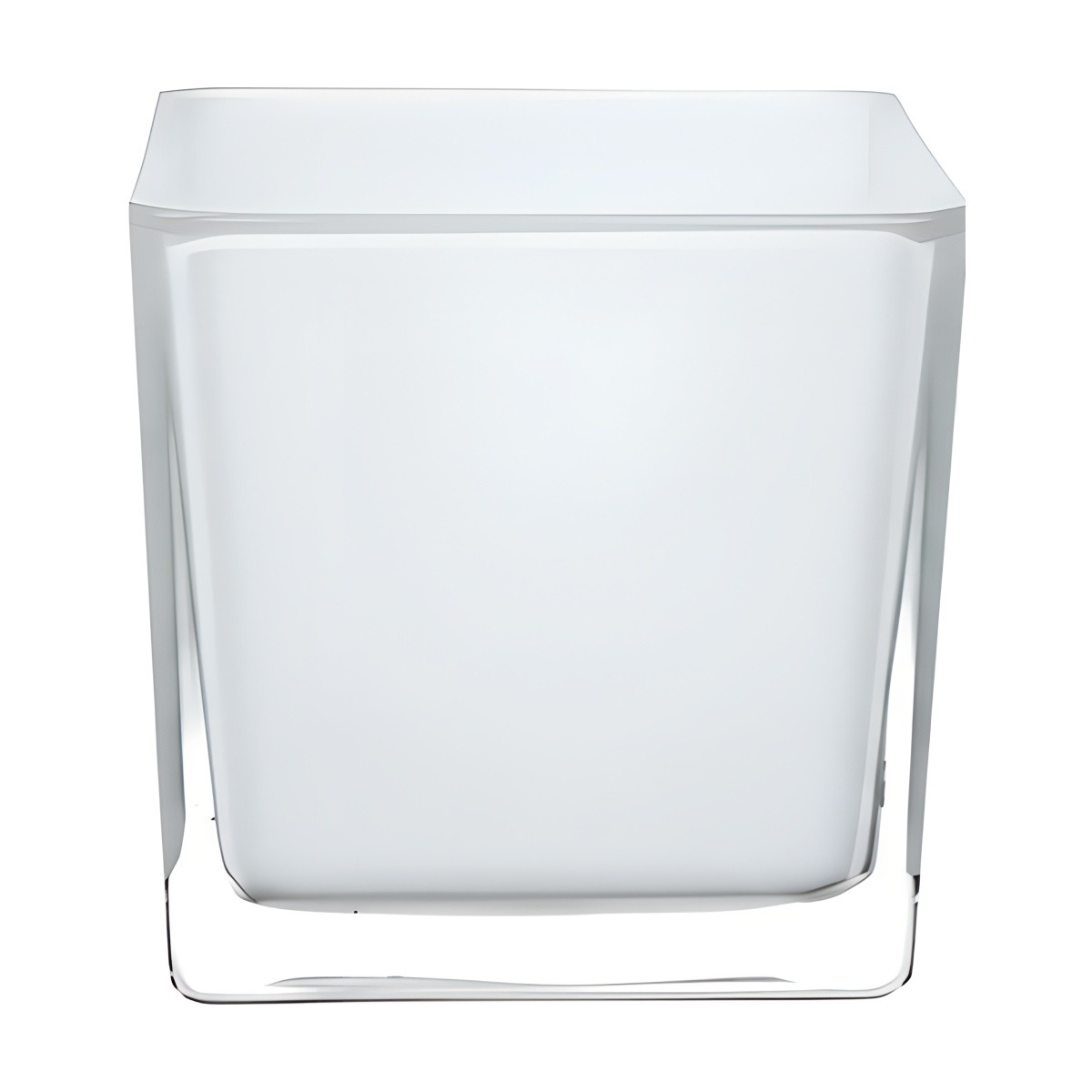 Vidrio cuadrado 4X4X4 pulgadas – Blanco, vidrio de color