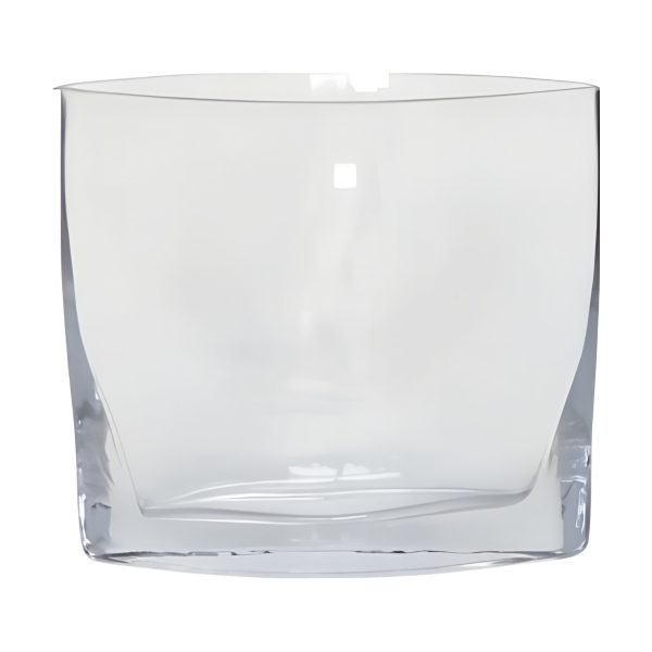 Almond Vase- Large/medium, clear glass
