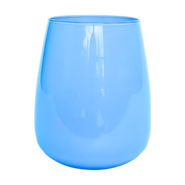 Vase Andorre – Bébé Bleu, verre coloré