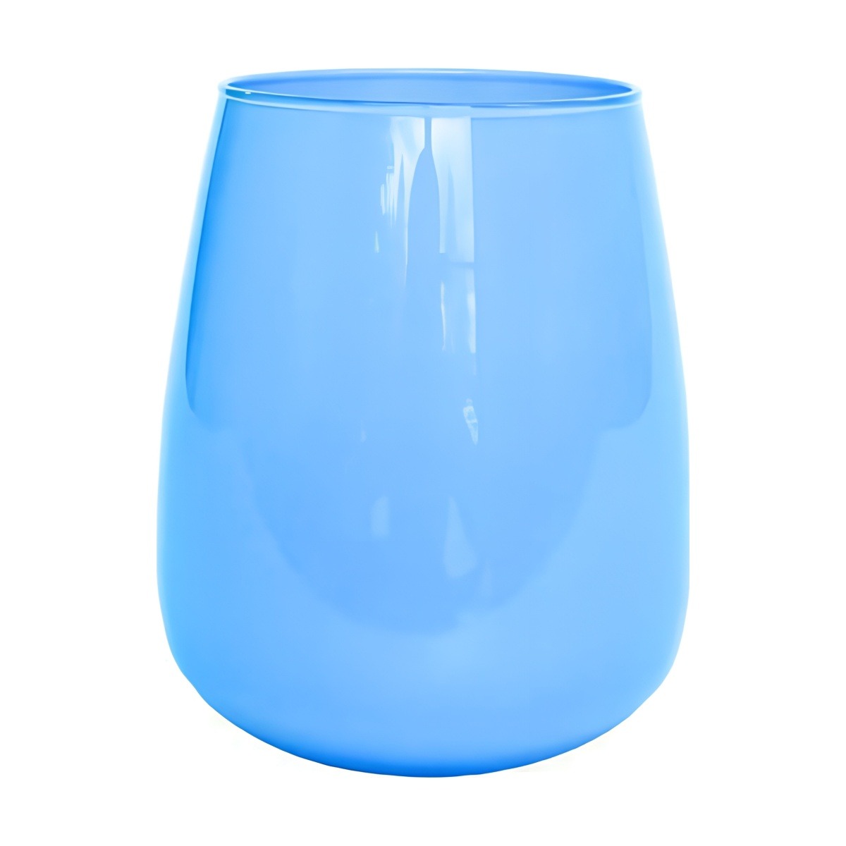 Vase Andorre – Bébé Bleu, verre coloré