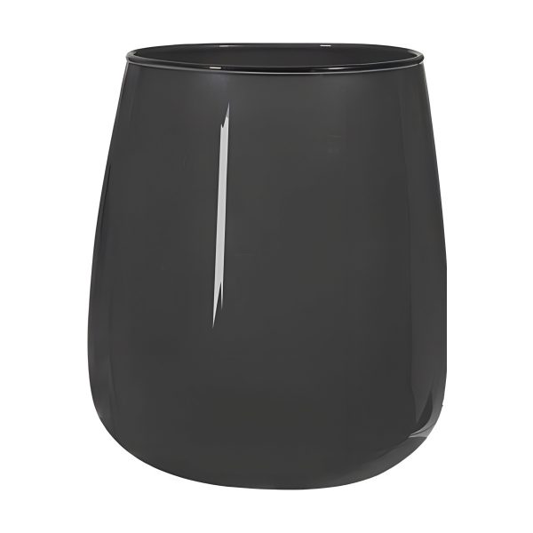 Vase Andorre – Gris foncé, verre coloré
