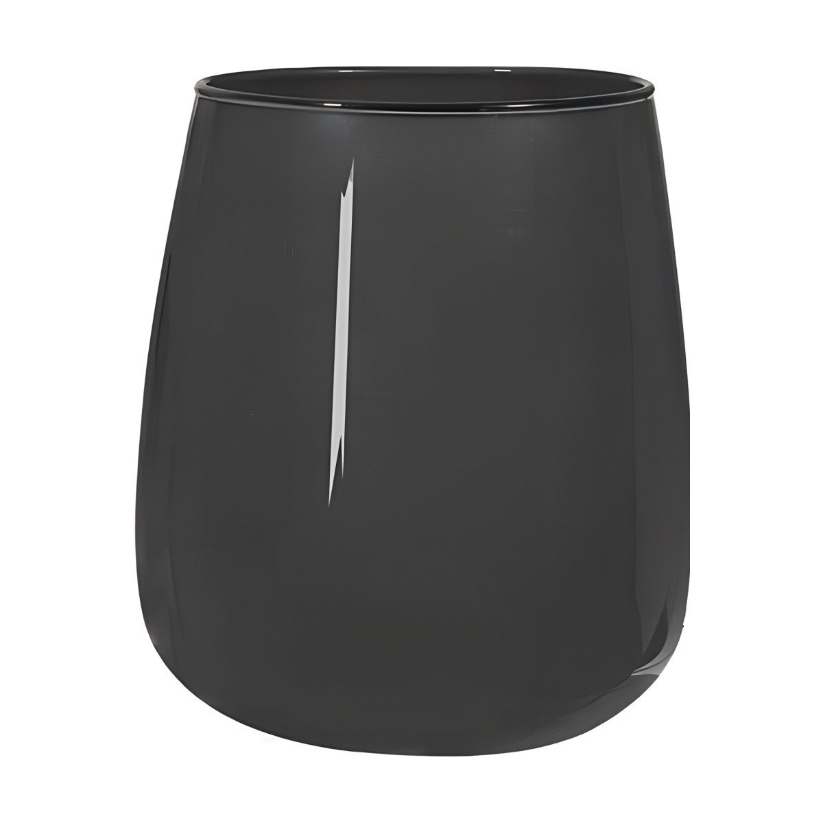Andorra Vase – Dark Grey, coloured glass