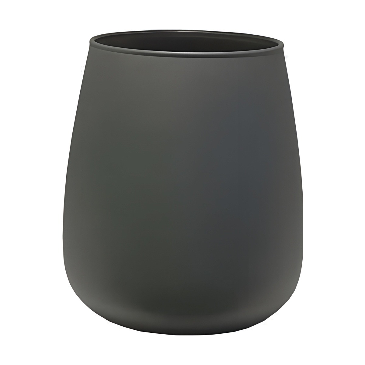 Vase Andorre – Gris mat, verre coloré