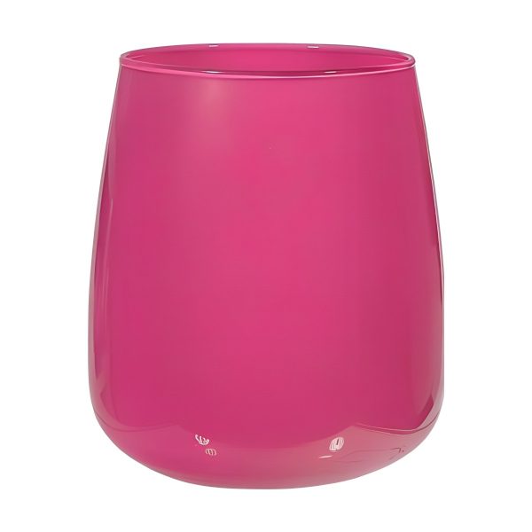 Vase Andorre – Rose vif, verre coloré