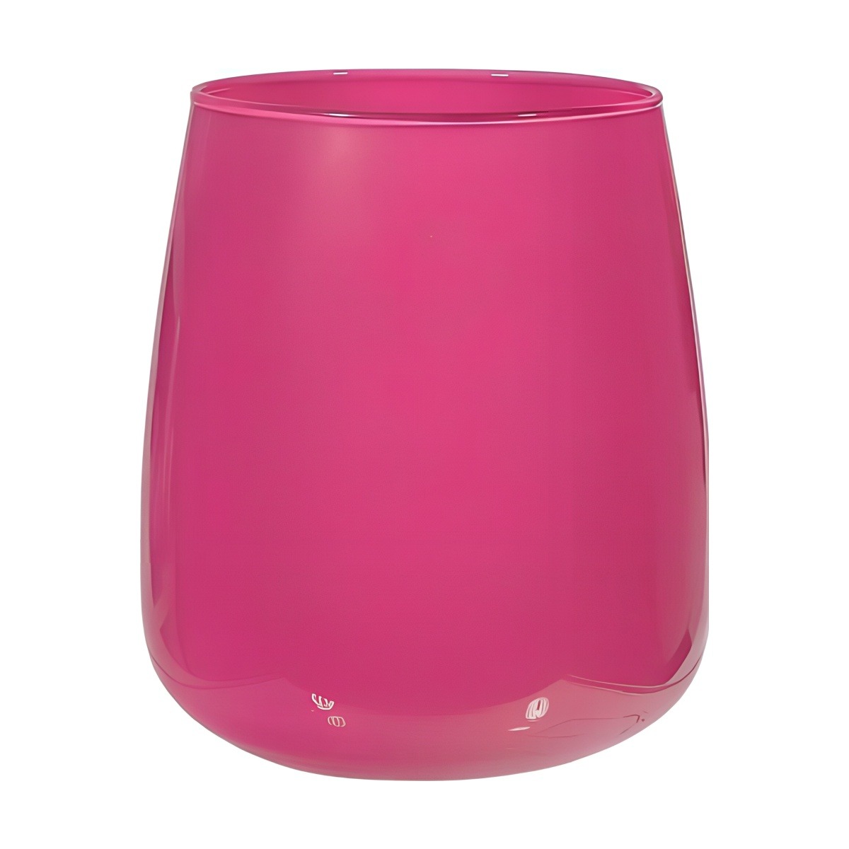 Vase Andorre – Rose vif, verre coloré