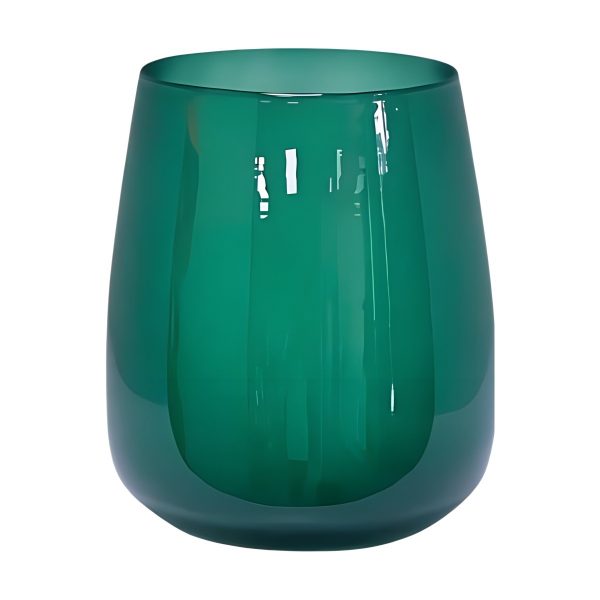 Vase Andorre – Vert chasseur, verre coloré
