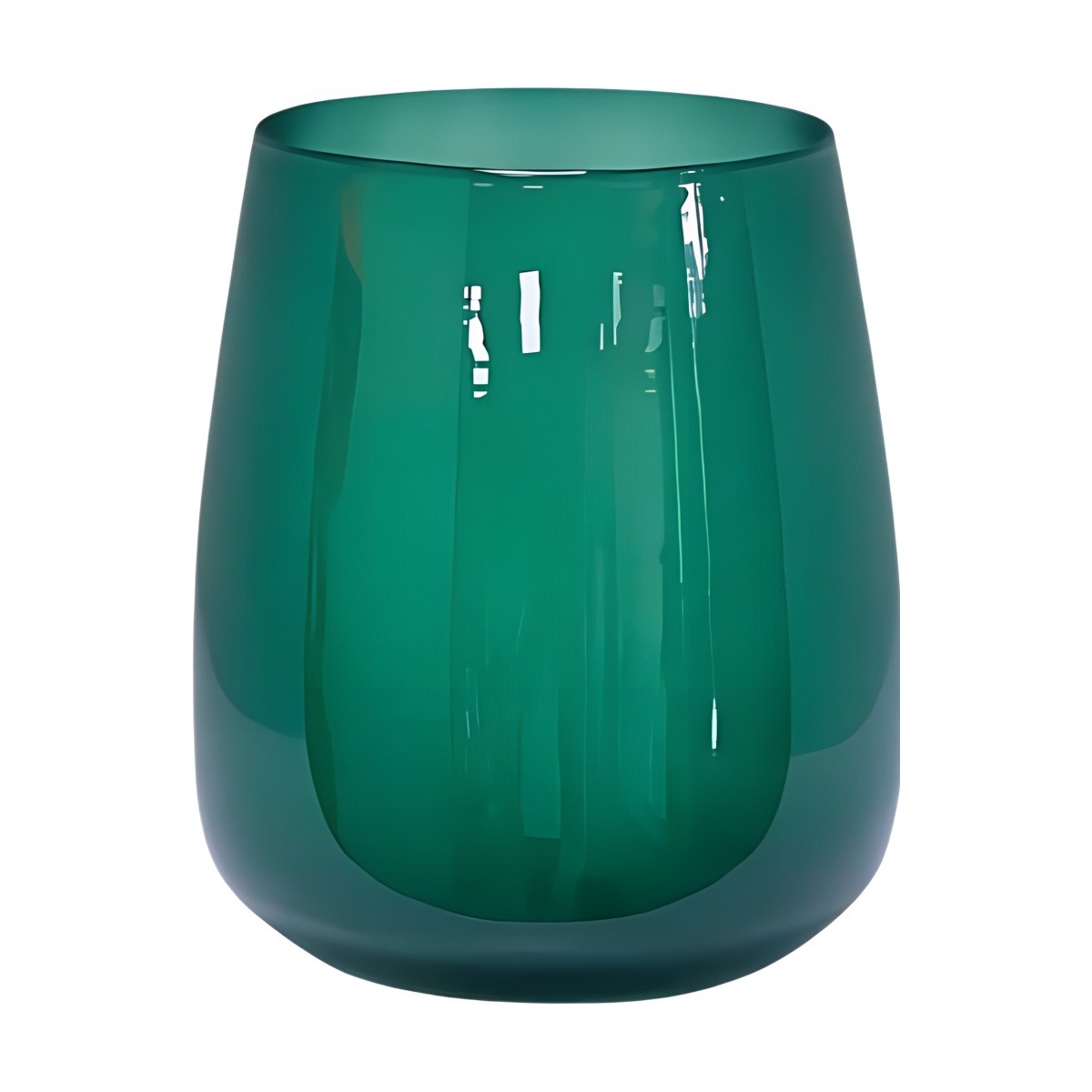 Vase Andorre – Vert chasseur, verre coloré