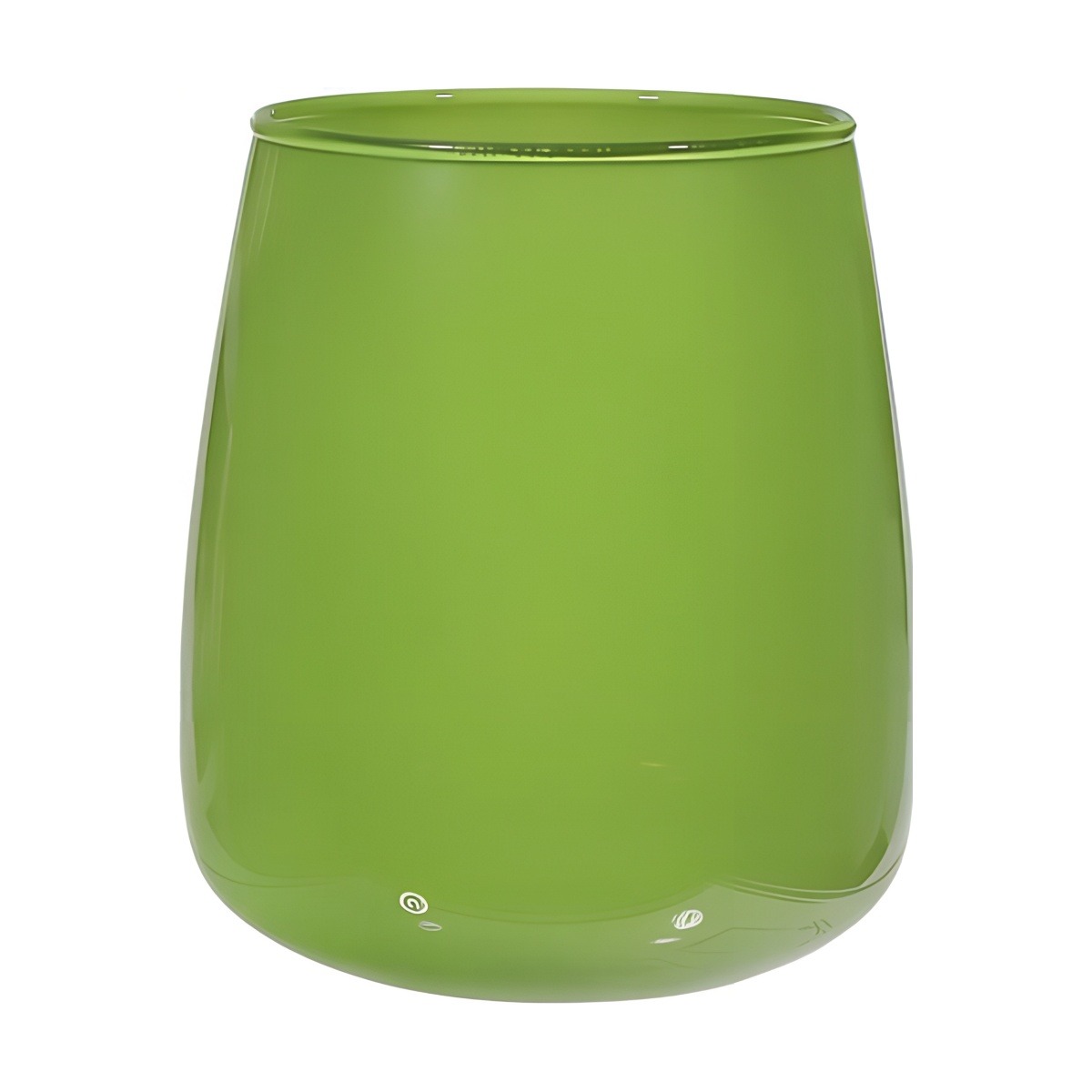 Jarrón Andorra – Verde lima, vidrio de color