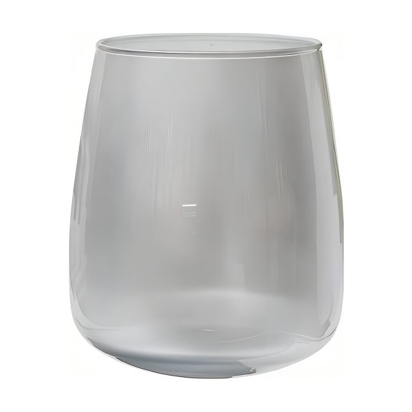Vase Andorre – Argent métallique, verre coloré