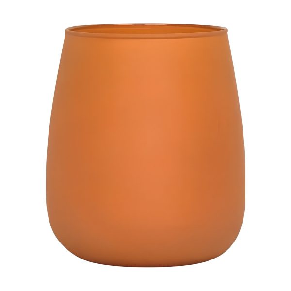 Vase Andorre – Orange mat, verre coloré