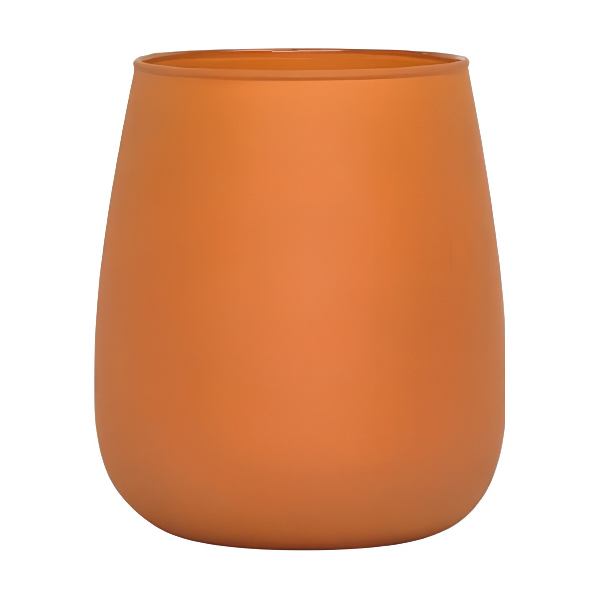 Andorra Vase – Orange Matte, coloured glass