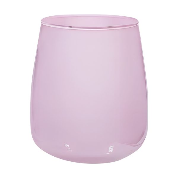 Vase Andorre – Rose, verre coloré