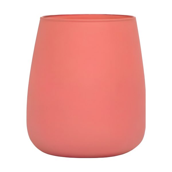 Vase Andorre – Terre cuite mate, verre coloré
