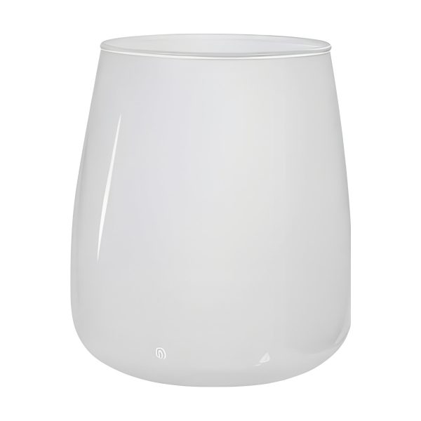 Vase Andorre – Blanc, verre coloré