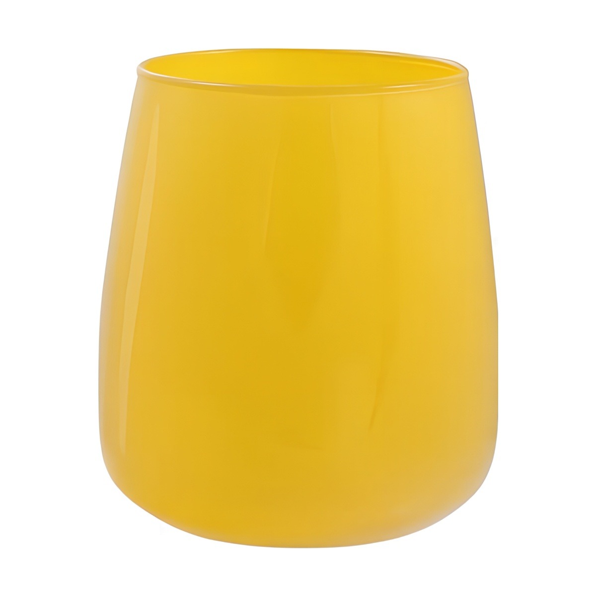 Vase Andorre – Jaune, verre coloré
