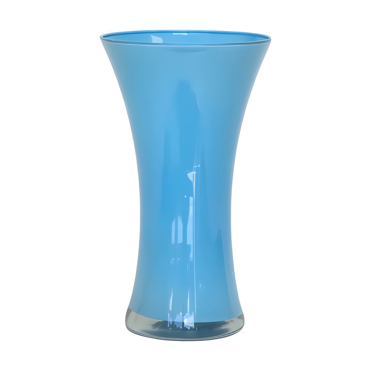 Jarrón Aurea – Azul Bebé, vidrio de color