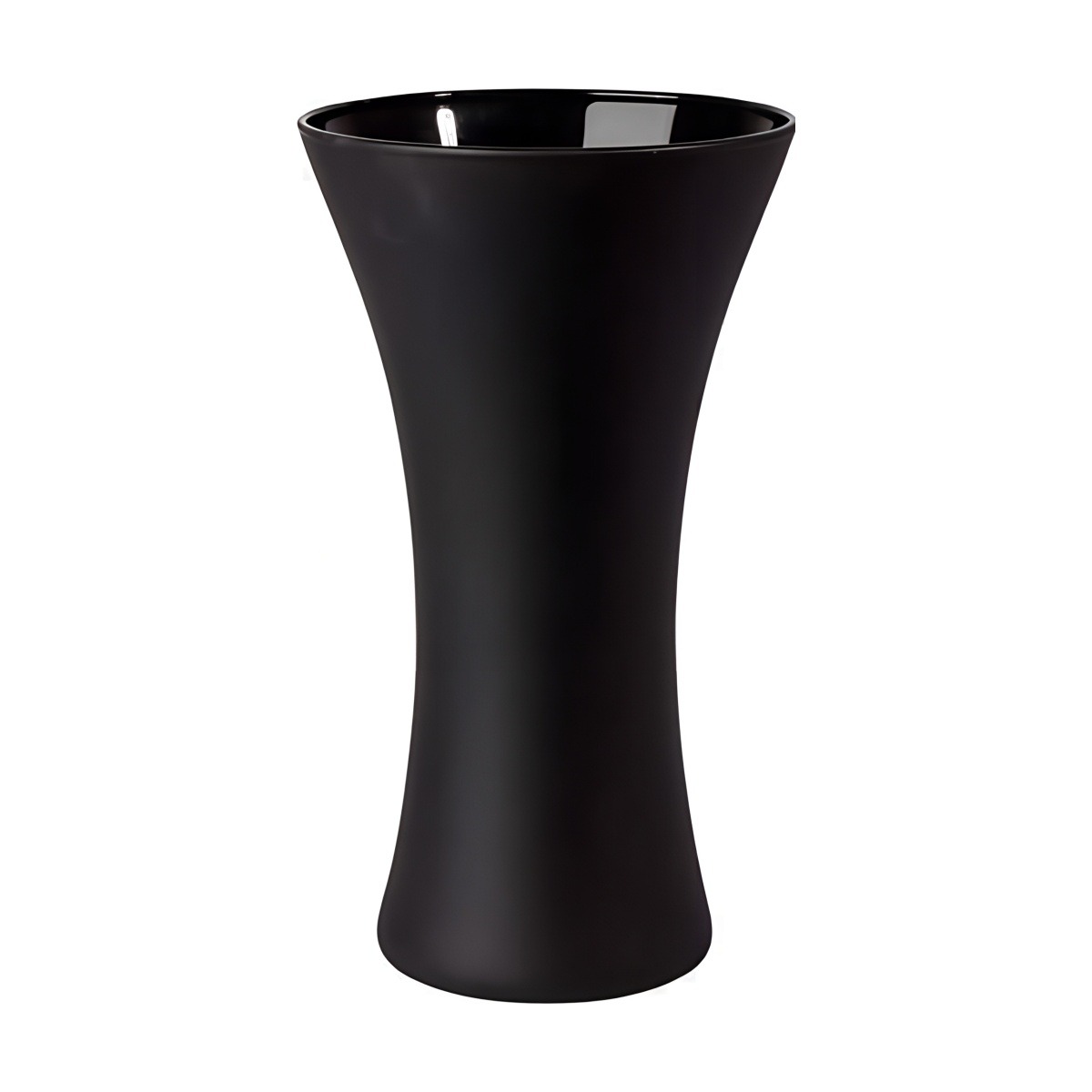 Aurea Vase – Black Matte, coloured glass