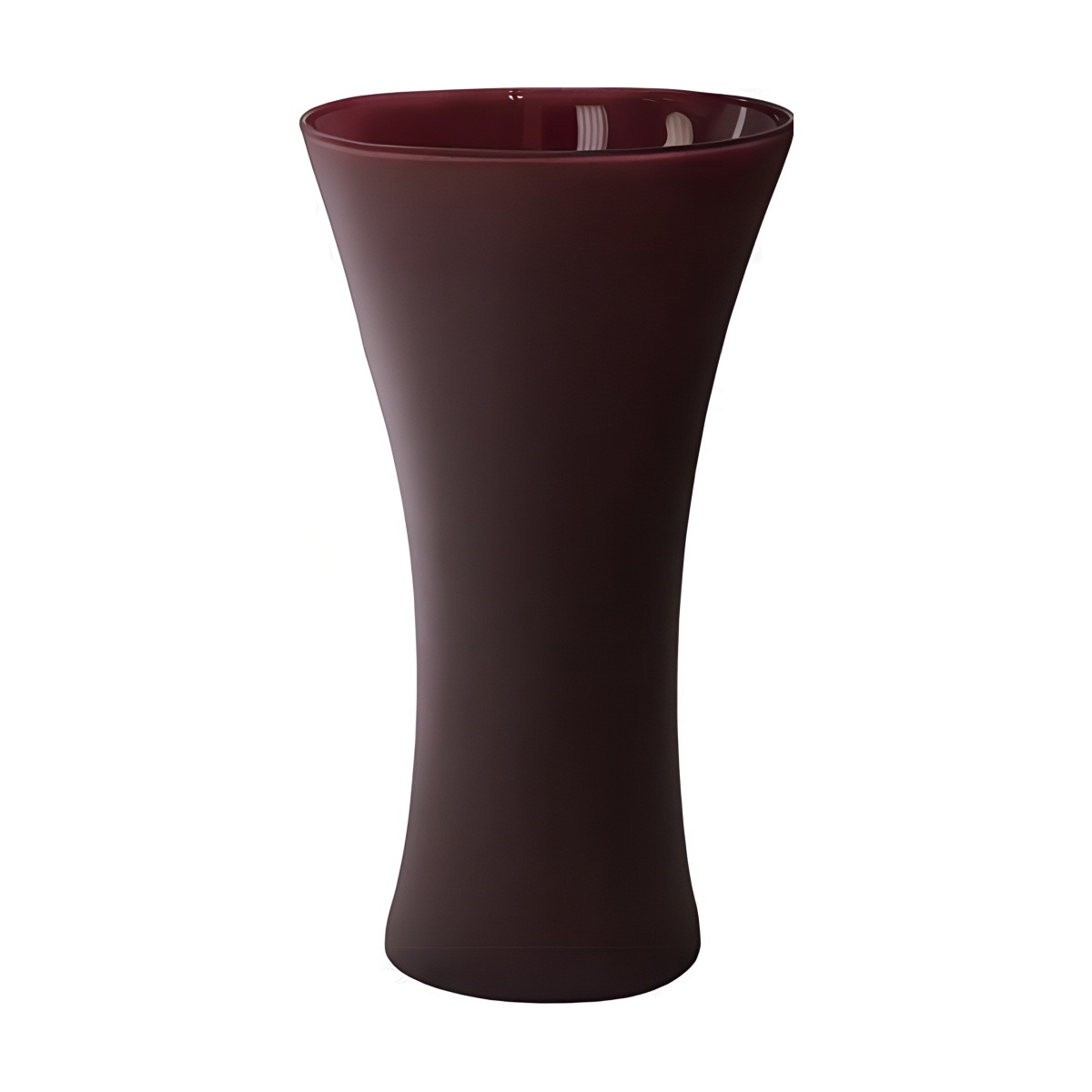 Aurea Vase – Burgundy Matte, coloured glass