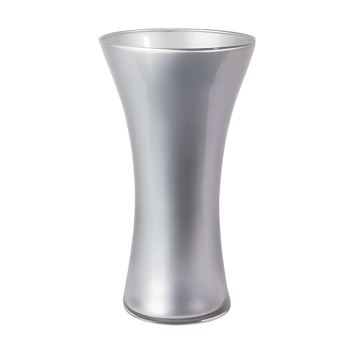 Aurea Vase – Metallic Silver, coloured glass