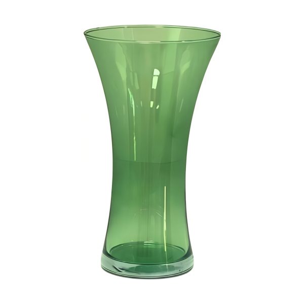 Jarrón Aurea – Verde Oliva Transparente, vidrio de color