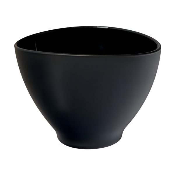 Avery Oval Bowl – Black Matte, coloured glass