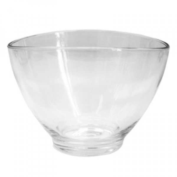 Avery Oval Bowl - Clear, clear glass