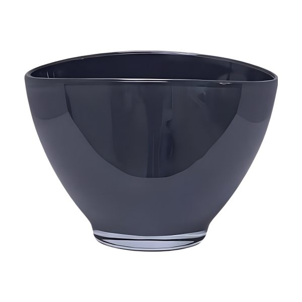 Avery Oval Bowl – Dark Grey, coloured glass