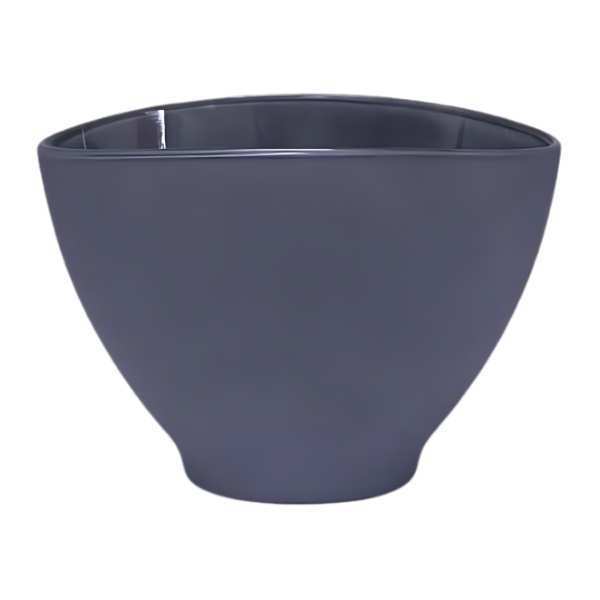 Tazón Ovalado Avery – Gris Mate, vidrio de color