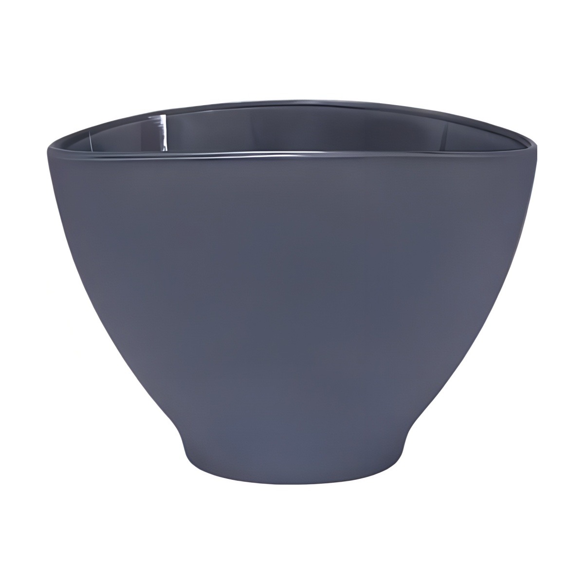 Avery Oval Bowl – Grey Matte, coloured glass