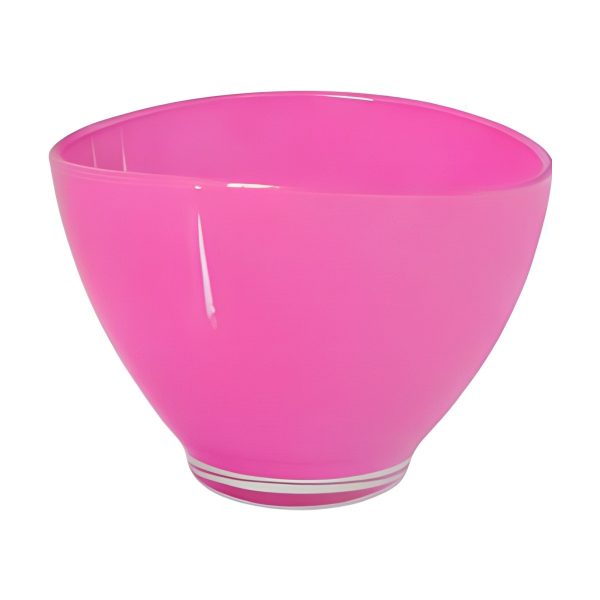 Avery Oval Bowl – Hot Pink, coloured glass