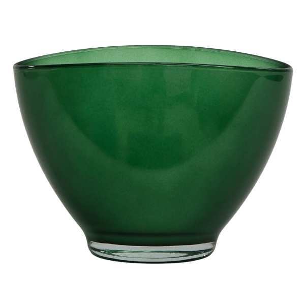 Tazón Ovalado Avery – Verde cazador, vidrio de color