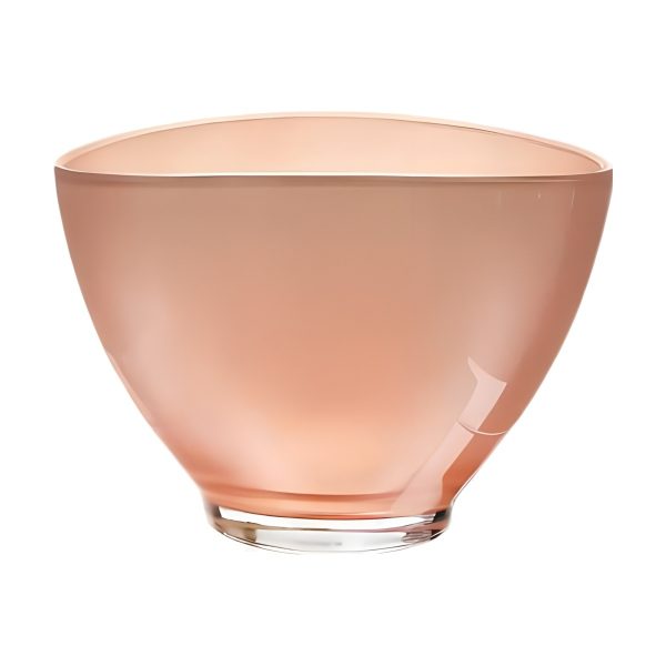 Avery Oval Bowl – Metallic Coral, coloured glass