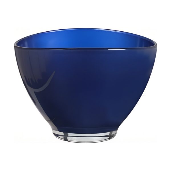Avery Oval Bowl – Metallic Royal Blue, coloured glass