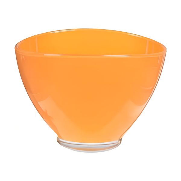 Avery Oval Bowl – Orange, coloured glass