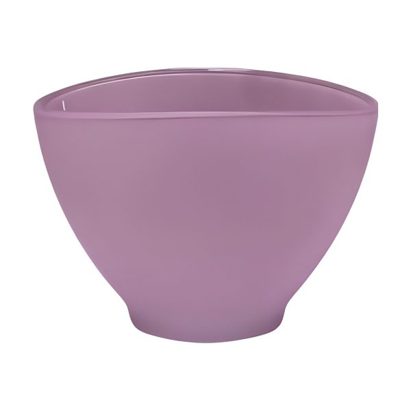 Avery Oval Bowl – Pink Matte, coloured glass