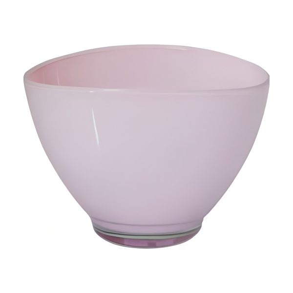 Avery Oval Bowl – Pink, coloured glass