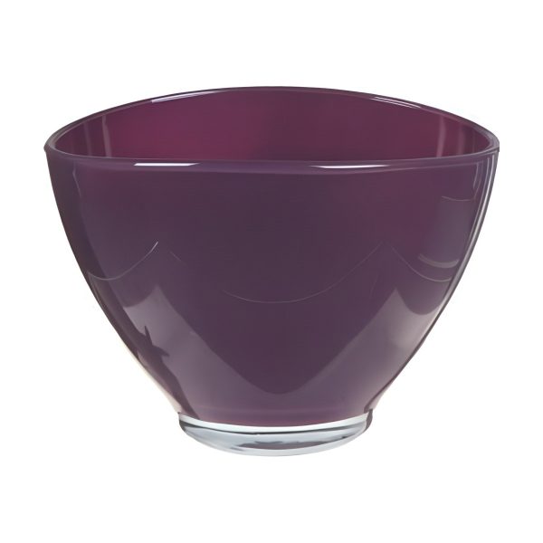 Avery Oval Bowl – Plum, coloured glass