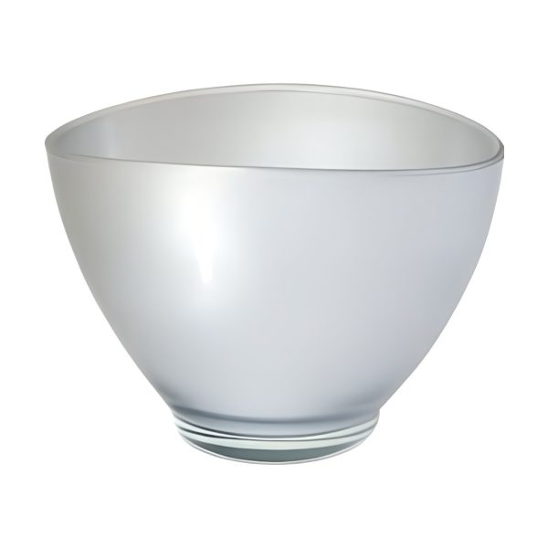 Avery Oval Bowl – Silver, coloured glass