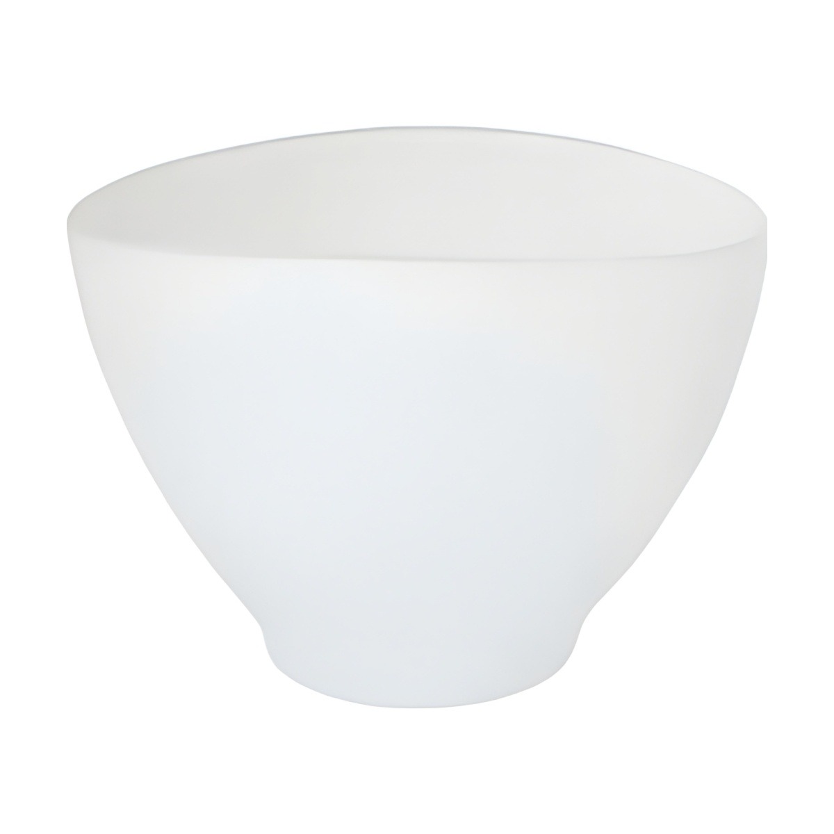 Bol ovale Avery – Blanc mat, verre coloré
