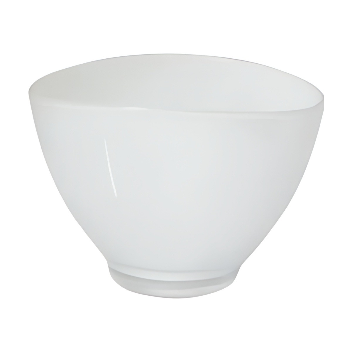 Avery Oval Bowl – White, coloured glass