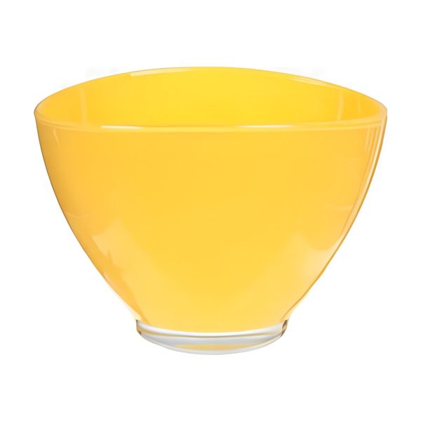 Avery Oval Bowl – Yellow, coloured glass