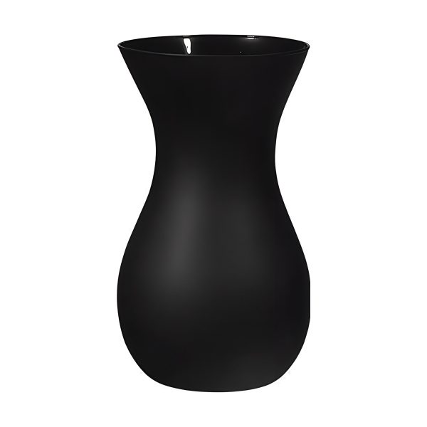 Vase Bella – Mat noir mat, verre coloré