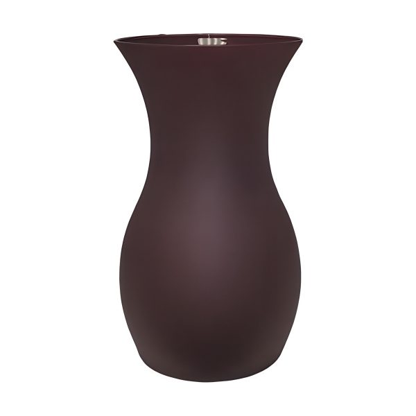 Vase Bella – Bourgogne mat, verre coloré